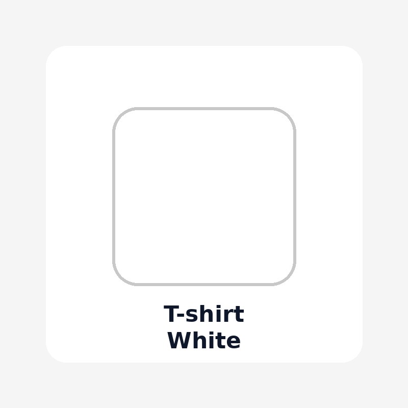 T-shirt, Color: White